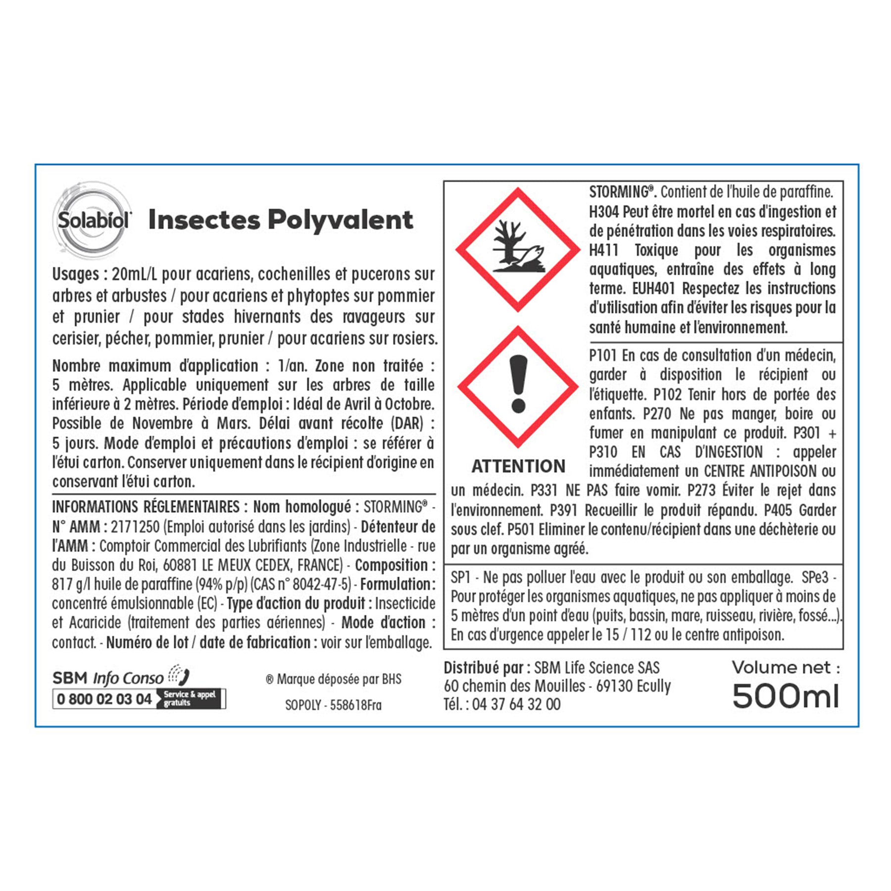 Insecticide polyvalent