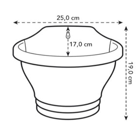 Pot mural Corsica Wall Basket anthracite ELHO - Pots et contenants pour cultiver vos plantes