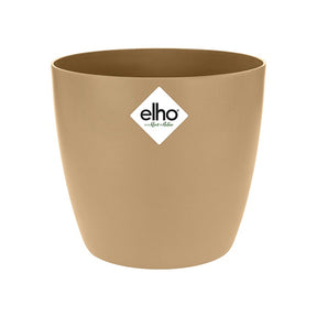 Elho Cache-pot Brussels rond brun cookie - Plantes