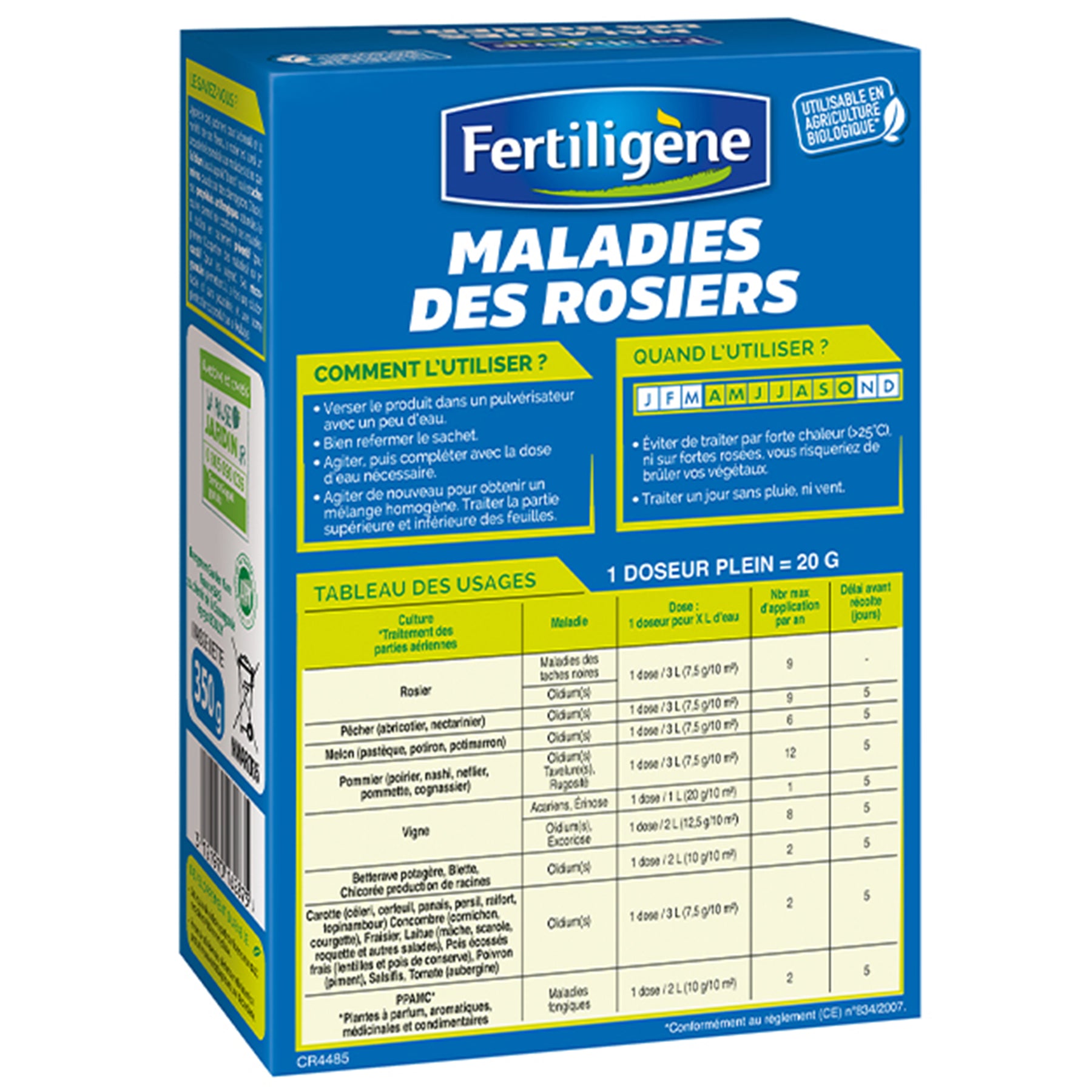 Maladie des rosiers FERTILIGENE -  - Willemse