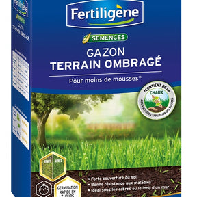 Gazon Terrain Ombragé pour moins de mousses - 875g - 25m² FERTILIGENE - Willemse